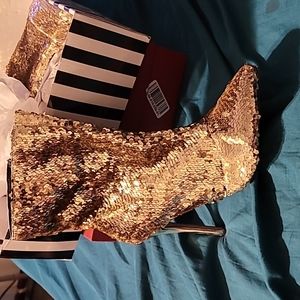 Sequence booties heels